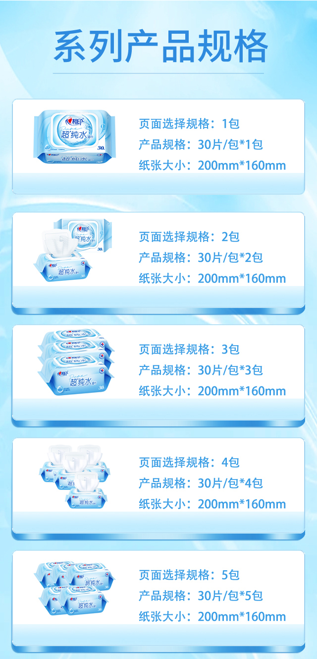 心相印湿纸巾-参数