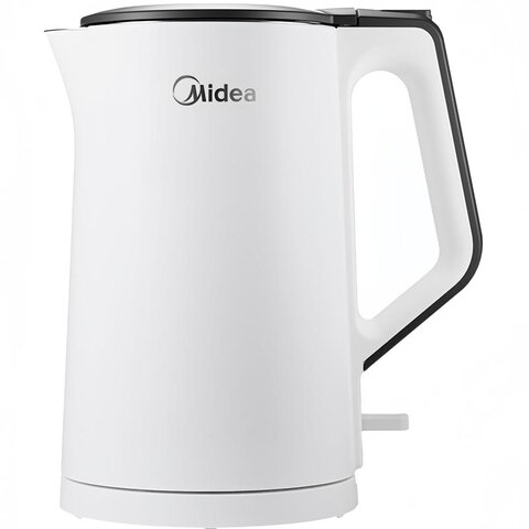 美的(Midea)电水壶1.5L电热水壶304不锈钢智能断电